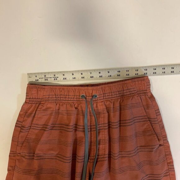 Prana men's  Metric E-Waist Red Clay Stripe 1969451 Boardshort Size S - Picture 10 of 13
